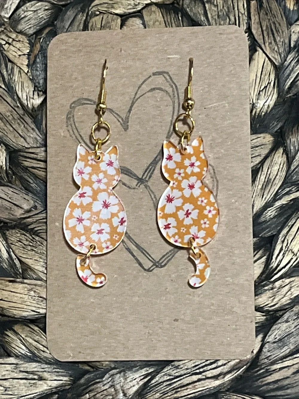Dangle Cat Earrings